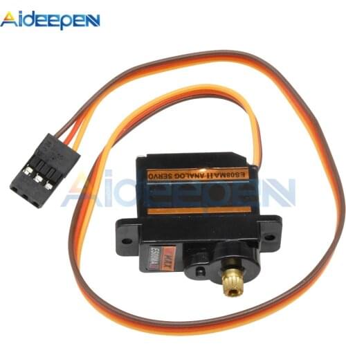 ES08MA II Mini Metal Gear Analog Servo Digital Micro Steering Servos Gear for Fixed Wings 450 RC Helicopter 200mA