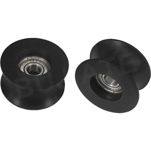 Hot seller 8*40*20.5 quad tube BU0840 nylon Z20 U-shaped groove plastic coated pulley-2pcs/pack