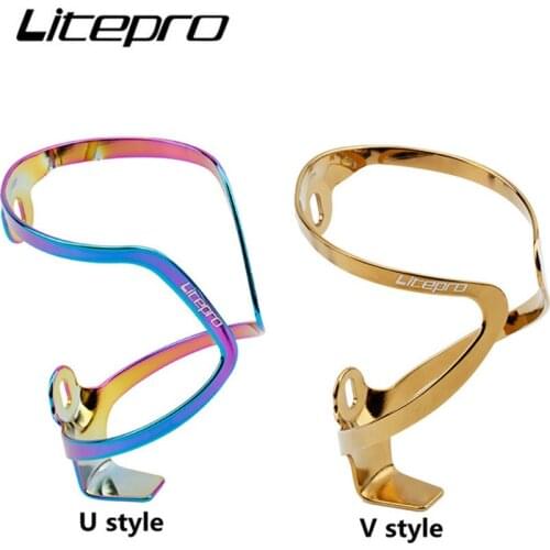 Litepro Bottle Cage MTB Mountain Bike Water Cup Holder Equipment Aluminum Alloy Cycling Parts For Folding Road Bicycle