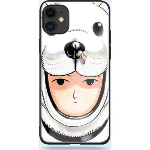 One punch man watchdog man soft silicone tempered glass For iPhone SE 6 6s 7 8 Plus X XR XS 11 Pro Max phone case cover shell