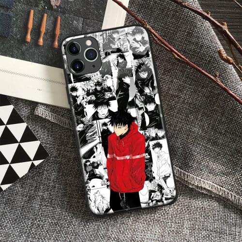 Megumi Fushiguro Jujutsu Kaisen Anime Soft Silicon Glass Phone Case for IPhone SE 6s 7 8 Plus X Xr Xs 11 12 Mini Pro Max Samsung