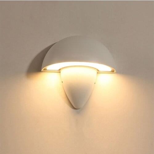 Nordic Led Wall Lamp Minimalist Outdoor Waterproof Mushroom Outdoor Light Aisle Corridor Balcony Bedside Room Decor Wall Sconce