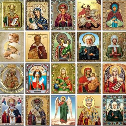 NEW Round diamond embroidery icon full 5d diy diamond painting Cross stitch with picture resin Square Diamond mosaic Needlework