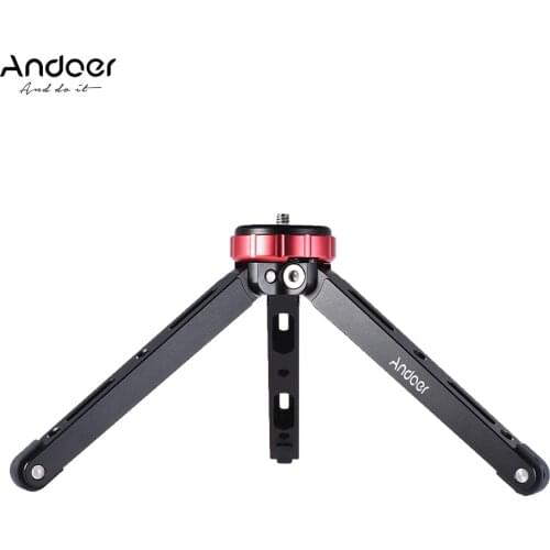 Andoer Mini Handheld Travel Tabletop Tripod Stand with Ball Head for Canon Nikon Sony DSLR for Huawei Smartphone for GoPro