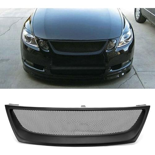 Grill Grille Grilles Front Mesh Bumper Upper Lip Vent Body Kit Honeycomb For JDM Lexus GS GS300 GS350 GS430 2006-2007 F Sport