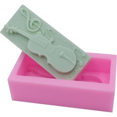 Monqui Violin Silicone Soap Molds Candle Molds Art Craft Molds Resin Molds