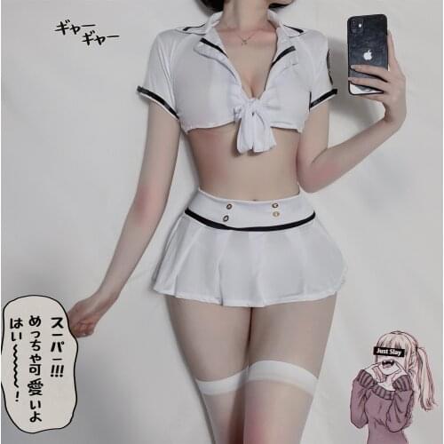 Slutty Dresses for Sex Cosplay Sexy Police Uniform Costume for Women Adult Schoolgirl Skirt Flight Attendant Uniform Temptation