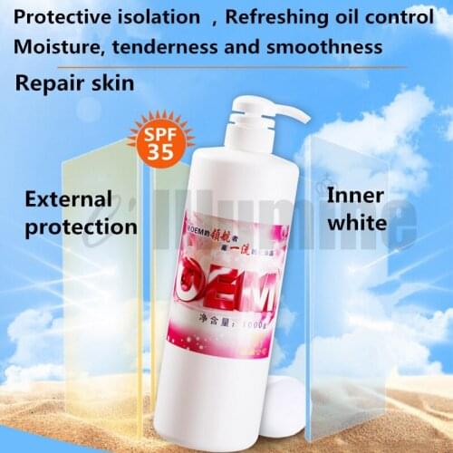 Sunscreen Sunblock Sunlight Isolation Modifier SPF35 Clean Waterproof Whole Body Isolation 1000g