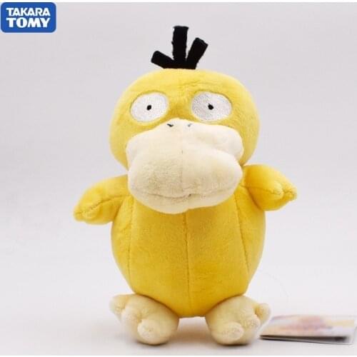 Takara Tomy Japan Animal Duck Stuffed Pokemon Animal Cartoon Psyduck Shiny Doll Soft Stuffed Christmas Gifts for Kids Plush Toys