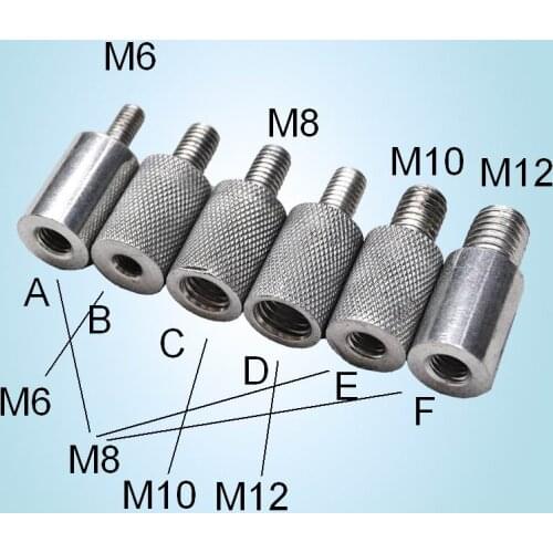 ONLY 1PC!! M6 to M8 to M10 to M12 to M8 to M6 3/8" 1/2" 5/8" Connector Adapter Metric British Screw Size Convertion