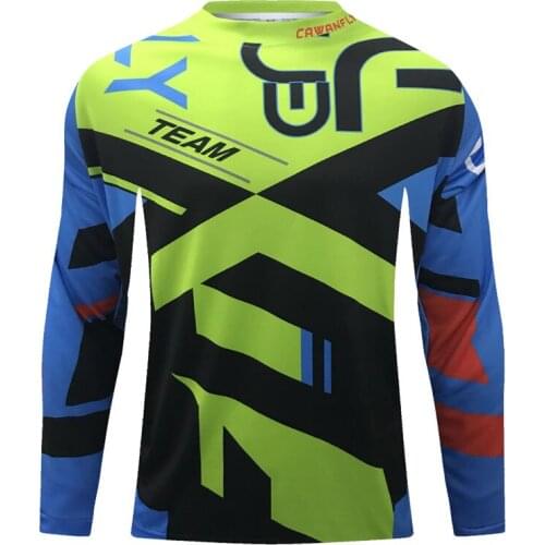 Winter Long Sleeve MTB Jersey Quick Dry Motocross Wear BMX Cycling Mountain Bike Clothing DH Downhill T Shirt