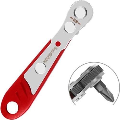 1pc Magnetic Ratchet Socket Wrench Portable 1/4" Hex Screwdriver Wrench Home Improvement Hand Tool