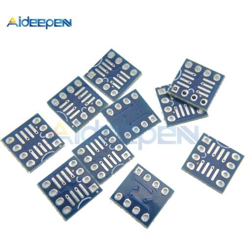 10Pcs/lot TSSOP8 SSOP8 SOP8 to DIP8 Transfer Board DIP Pin Board Pitch Adapter TSSOP-8 SSOP-8 SOP-8 to DIP-8 Converter PCB Board