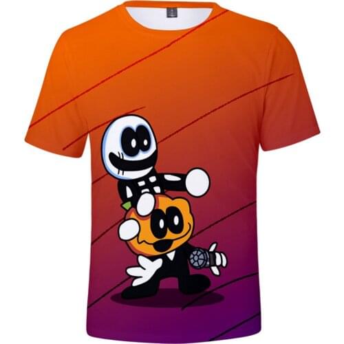 2021 Kawaii Friday Night Funkin 3D T-Shirts Preppy Style Men/Women Pullovers O-neck Streetswear T Shirt Casual Summer Clothing