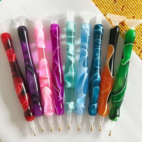 Diamond Painting Drill Pen Beautiful Lightweight Point Drill Pens for Square and Round Canvas 5D Painting with Diamond Accessory