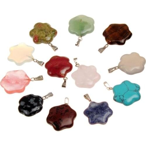 Free Shipping Magic Energy Powers Unisex Traditional Pentagram Mallache Snowflake Obsidian Pendant Collares Femininos Jewelry