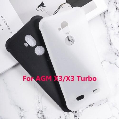 For Fundas AGM X3 Turbo Silicone Case Full Protective Matte Back Cover Case For AGM X 3 X3 X3Turbo Phone Cases Coque Cover 6.0"