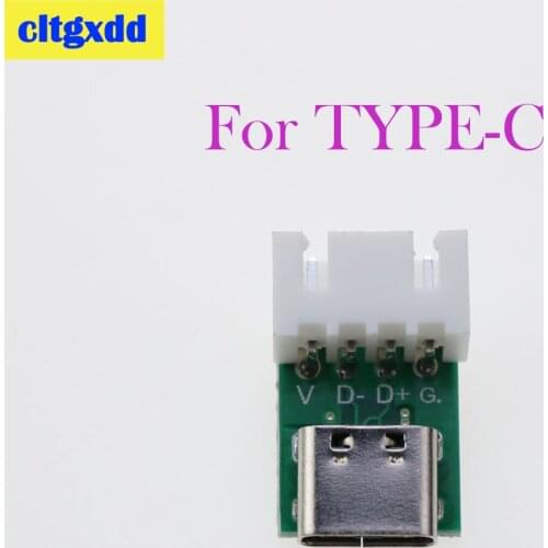 Cltgxdd 1Pcs TYPE-C XH terminal mother seat test board double-sided positive and negative plug USB3.1 high current power adapter