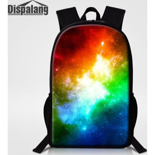 Dispalang Universe Print Kids School Bags For Teenagers Lightweight Backpack Galaxy Student Schoolbag Children Book Bag Mochila