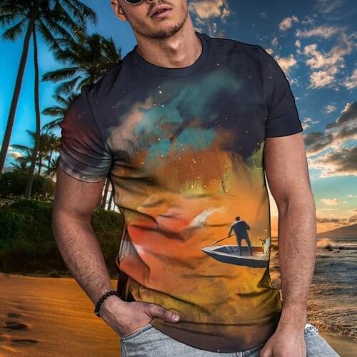 Summer Mens Back View T-shirt Male Print Unisex T-shirt Short Sleeve Oversized Mens T-shirt Casual