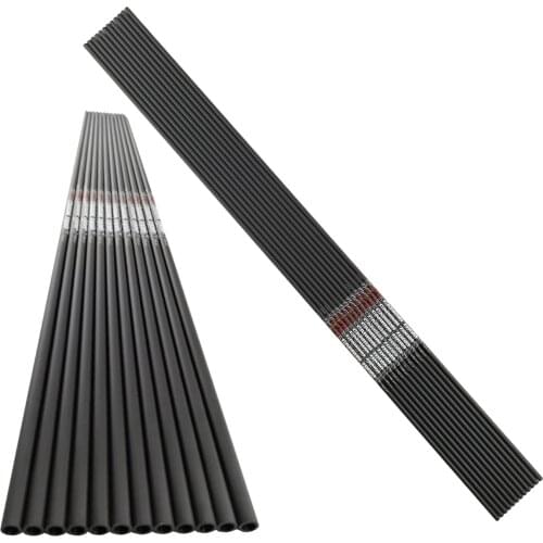 ID6.2&4.2mm Archery Spine300-1000 30 32 Inch Pure Carbon Arrow Shaft Compound Recurve Bow Traditional Longbow Hunting 12PCS