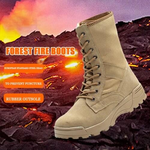 Four protective functions Wear-resistant anti-slip protective fireproof shoes are breathable sweat-absorbent and warm and thick