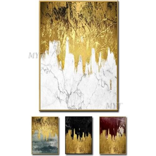 Two Color Castle Map Abstract Entry Lux Oil Painting Modern Wall Art Living Room Picture Home Decoration Painting 100% Handmade