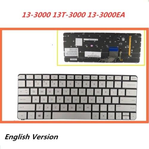 Laptop English Keyboard For HP Spectre 13-3000 13T-3000 13-3000EA Ultrabook notebook Replacement layout Keyboard