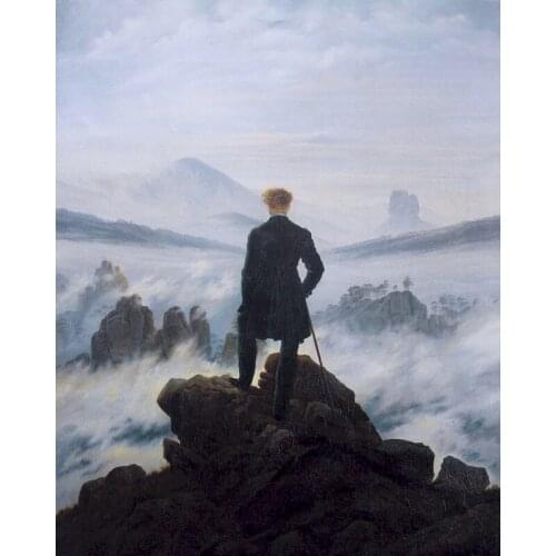 GATYZTORY 60x75cm Diy Frame Man On Mountain Figure Painting By Numbers Kit Modern Wall Art Picture Acrylic Paint By Numbers For