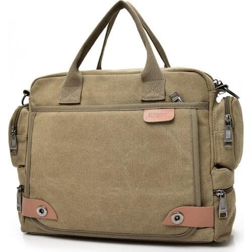 2020 New Men Crossbody Bag Male Canvas Shoulder Messenger Bags Man Handbags for Travel Casual Large Satchel Grey Khaki