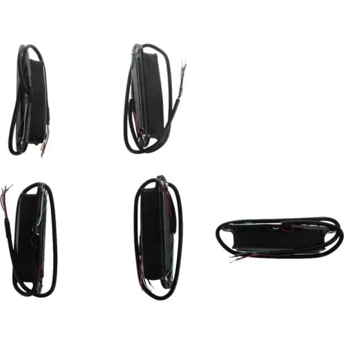 New 5 Pieces Black Dual Hot Rail Humbucker Guitar Neck Pickup 4 Wire Electric Guitar Neck Pickup 4 Wires Dual Hot Rail Humbucker
