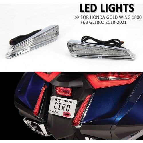 NEW For HONDA Gold Wing 1800 F6B GL1800 Motorcycle Turn Signal LED Filler Panel Lights Decorative Lamp 2018 2019 2020 2021
