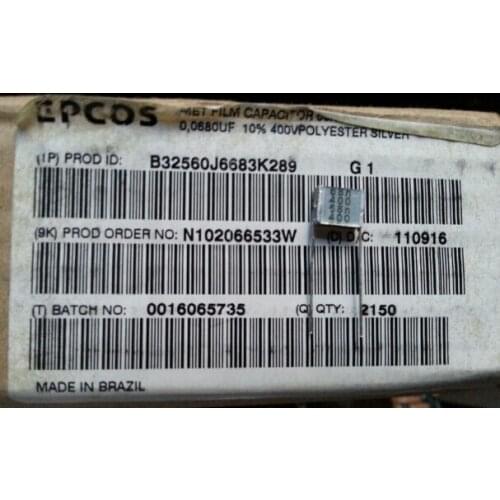 Original new 100% B32560J6683K 0.068UF 400V 683 thousand layer cake film capacitor (Inductor)