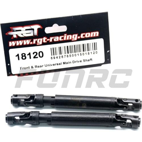 Front Rear Universal Joint Main Drive Shaft CVD 18120 for 1/10 RGT EX86100 Remote Control Crawler Cars Original Accessories