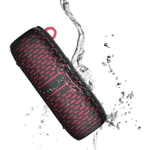 Portable Player Wireless Speaker with Mic TF Card With 1200mA Power Outdoor Audio Stereo Speakers Subwoofer Waterproof AUX