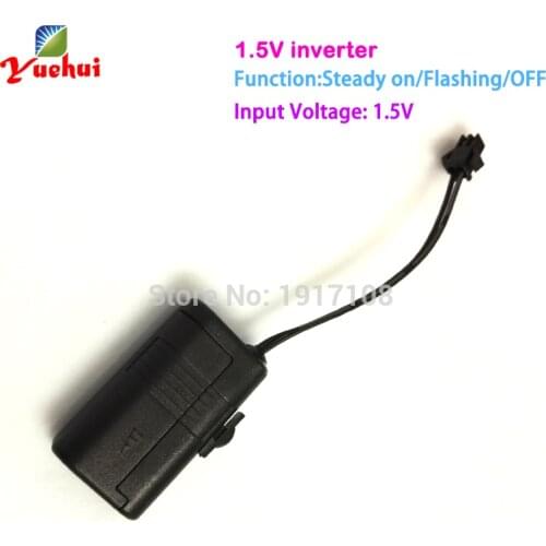1.5V EL wire inverter/EL converter powered by AAA battery driving 1-2m EL wire or EL strip for Toys/Craft Party decoration