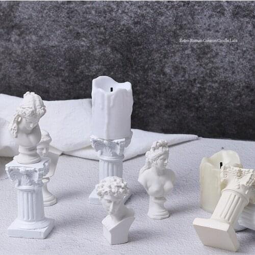 White little angel Collocation Roman Column ins Wind Photography Prop Background photo Cosmetic decoration,Home Office Ornaments