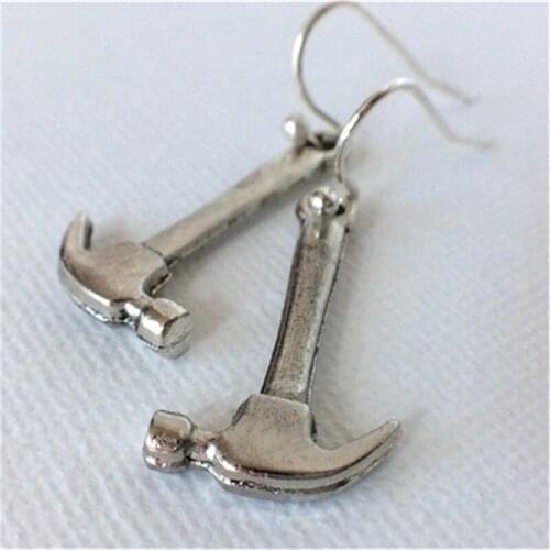 Hammer Earrings, Novelty Gifts, Weird Earrings, Unusual Earrings, Weird Gifts, Weird Jewelry