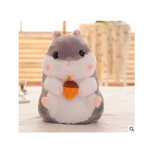 About 35cm cartoon gray hamster plush toy soft doll birthday gift b1344