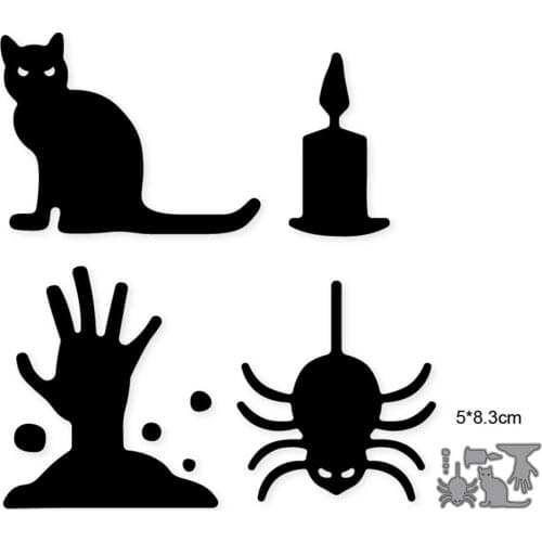 Halloween Metal Dies for Card Making New Pumpkin And Animal for 2021 Dress Up DIY Card Making Crafts Festival Decoration Dies