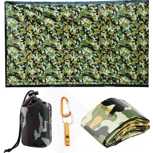 Outdoor Emergency Shelter Waterproof Thermal Blanket Rescue Camping Sos Sleeping Bag First Aid Mat Emergent Blanket Survive