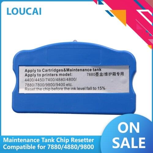 Maintenance Tank Chip Resetter Waste ink Box compatible for Epson Stylus pro 4400 4450 4000 7600 9600 4800 4880 7880 9880