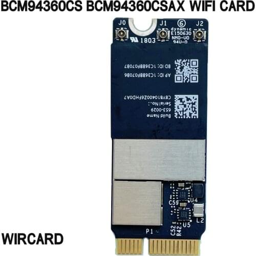 WIRCARD BCM94360CS BCM94360CSAX Wifi Card 802.11ac for Pro A1425 A1502 A1398 Tested Bluetooth 4.0