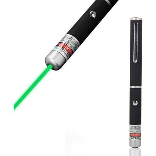 AOBO 1PC 10mW 532nm High Power Military Green Laser Pointer Pen Beam Light Laser, for astronomy, presentation, tutorial