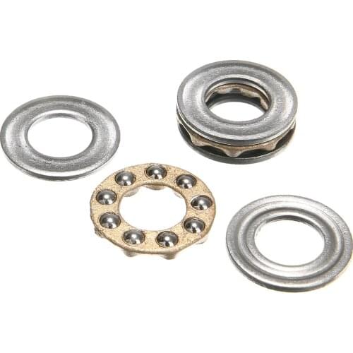 10Pcs/Lot 8x16x5mm High Precision Miniature Thrust Ball Bearings F8-16M Metal Axial Ball Bearing Set For Hardware Accessories