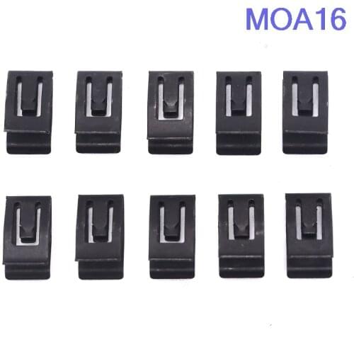 10Pcs Universal Car Front Console Dash Dashboard Auto Trim Metal Retainer Black Rivet Fastener clip New