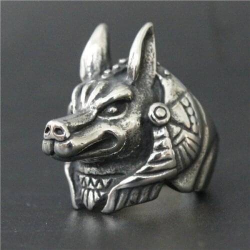 2017 Cool Armor Wolf Ring 316L Stainless Steel Mens Women Fashion Coo Wolf Ring