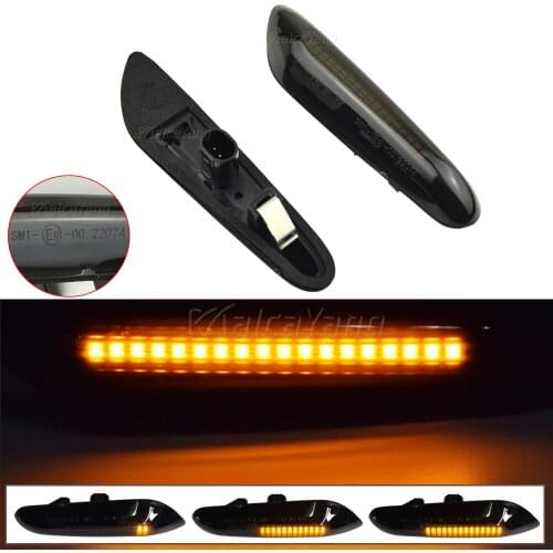 2x LED Turn Signal Light Side Marker Dynamic Blinker For BMW E46 E60 E61 E90 E91 E81 E87 E82 E88 E83 E84 E92 E93 X3 X1