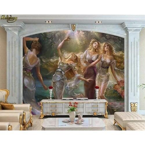Beibehang Custom photo wallpaper mural European beauty oil painting TV background wall papers home decor papel de parede 3d