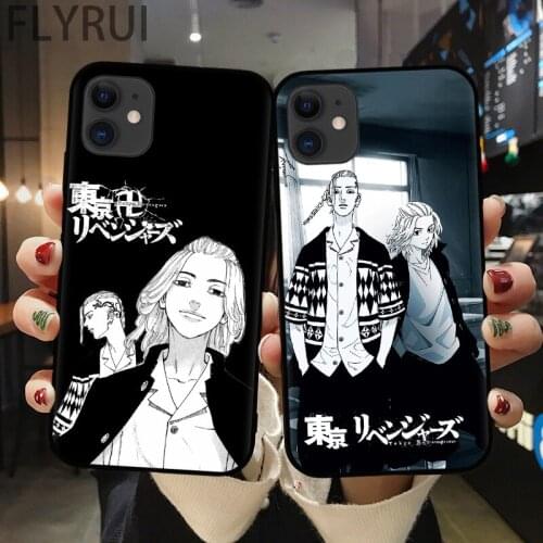 Tokyo Revengers Manjiro Sano Black Phone Case For iPhone 11 Pro MAX 12 XS XR 7 SE 20 X 8 6 Plus Cute Anime Soft TPU Cover Fundas